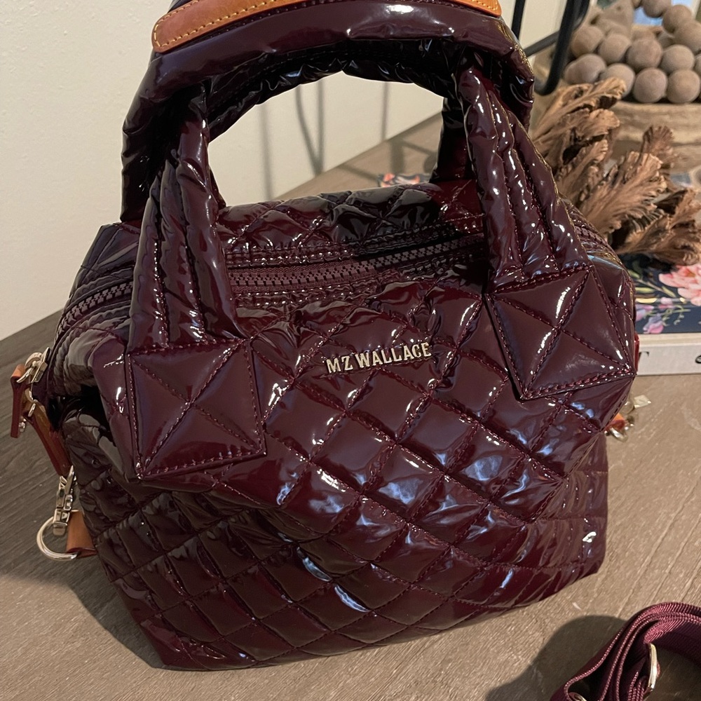 MZ Wallace small Sutton in Port Lacquer